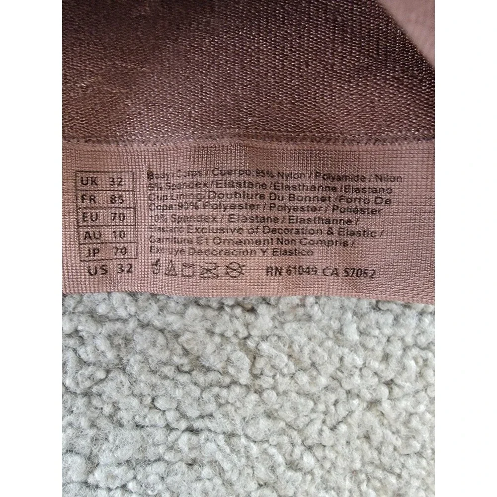 Wacoal B-Smooth Wirefree Removable Pads Bralette Women's 32 Taupe Pullover - Picture 9 of 14